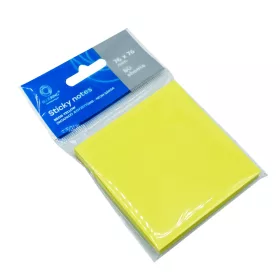   Jegyzettömb öntapadó, 76x76mm, 80lap, Bluering&reg; , neon sárga