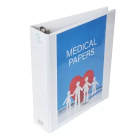   Gyűrűskönyv panorámás A4, 7,6cm, 4 gyűrűs Bluering&reg; fehér