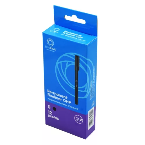Rostirón, tűfilc alkoholos 0,4mm, OHP Bluering&reg; S fekete
