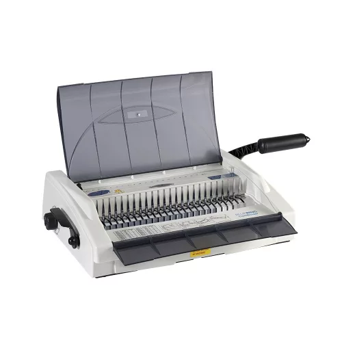 Spirálozógép, műanyag spirálkötéshez, 450lap, lyukasztás 25lap, Bluering&reg; COMBINDER 450