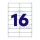 Etikett címke, 99,1x33,9mm, 100 lap, 16 címke/lap Bluering&reg;