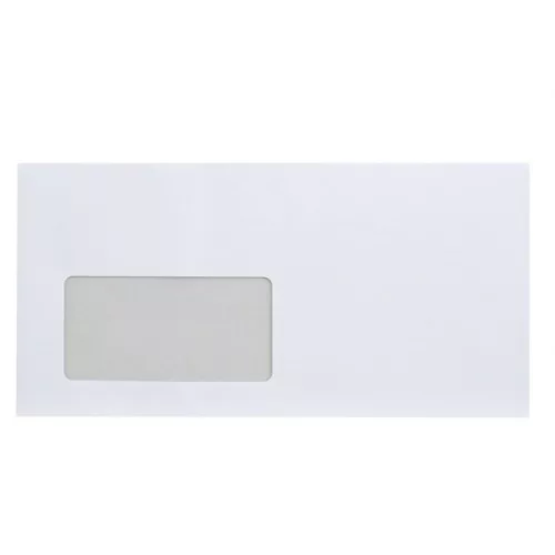 Boríték LA4 szilikonos bélésnyomott bal ablak 45x90mm 110×220mm B20A15 Bluering&reg; fehér