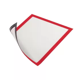   Infókeret A4, 5 db/csomag, Durable Duraframe&reg; Magnetic piros