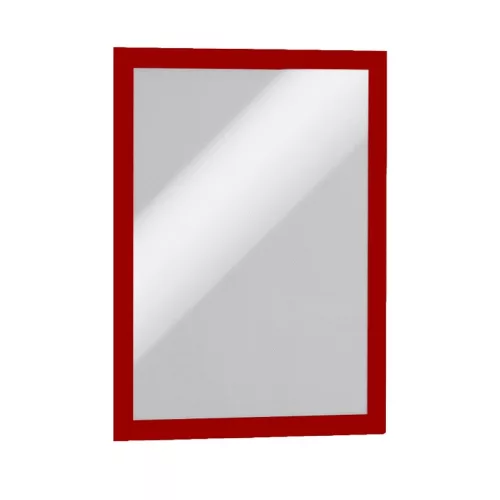 Infókeret A4, XXL csomag, 10 db/doboz, Durable Duraframe&reg; piros