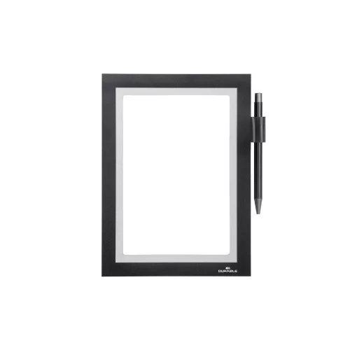 Infókeret A5, öntapadó hátlap, mágneses záródás Duraframe&reg; Note fekete