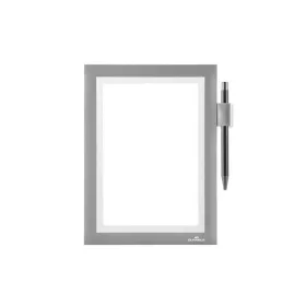  Infókeret A5, öntapadó hátlap, mágneses záródás Duraframe&reg; Note ezüst