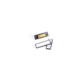   Névkitűző 17x67mm, mágnessel, 25 db/csomag, Durable Clip Card fekete