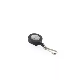   Névjegykitűzőhöz karabíneres tartó kihúzható kerek fekete Durable 8221/58