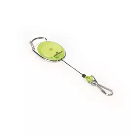   Névjegykártyatartó kihúzható karabineres, Durable with Snap Hook sárga