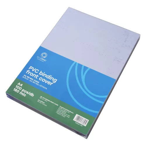 Előlap, A4, 180 micron 100 db/csomag, Bluering&reg; víztiszta