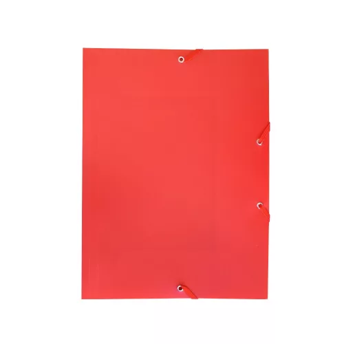 Gumis mappa A4, műanyag Bluering&reg; piros