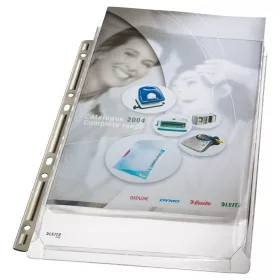   Genotherm lefűzhető, A4, 170 micron Jumbo fém gerinces Leitz