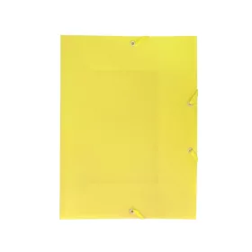 Gumis mappa A4, műanyag Bluering&reg; sárga
