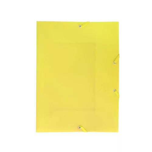 Gumis mappa A4, műanyag Bluering&reg; sárga