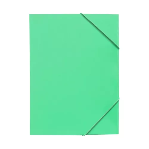 Gumis mappa A4, 300g. karton sarok gumírozással Bluering&reg;, zöld