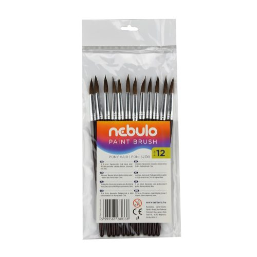 Ecset 12-es festett nyéllel 12 db/csomag, Nebulo 