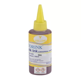 Utángyártott Ink Hp Universal dye yellow 100ml ORINK