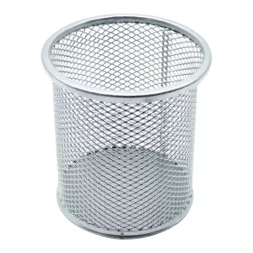   Fémhálós írószertartó pohár kerek Bluering&reg; ezüst