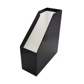 Iratpapucs 9cm, karton, lakkozott Bluering&reg; fekete