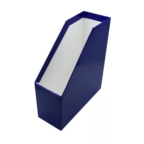 Iratpapucs 9cm, karton, lakkozott Bluering&reg; kék