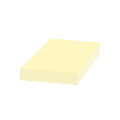 Jegyzettömb öntapadó, 40x50mm, 100lap, sárga