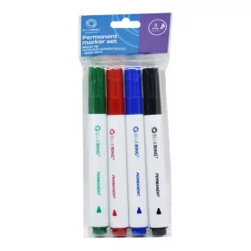   Alkoholos marker készlet, 3mm, kerek hegyű 4-es készlet Bluering&reg;