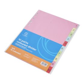 Elválasztólap, színes karton 10 részes Bluering&reg;