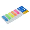 Jelölőcímke 12x45mm, 5x25lap, műanyag 5szín/bliszter, kemény tokos adagolóban Bluering&reg;