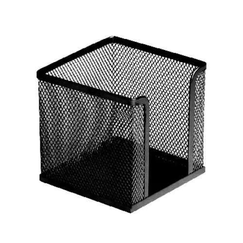 Fémhálós kockatömbtartó 10x10x8cm, Bluering&reg; fekete