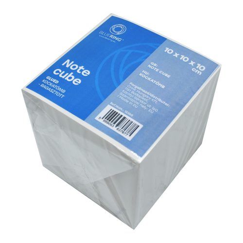 Kockatömb ragasztott, 10x10x10cm, Bluering&reg; fehér