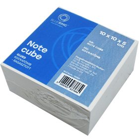 Kockatömb ragasztott 10x10x5cm, Bluering&reg; fehér