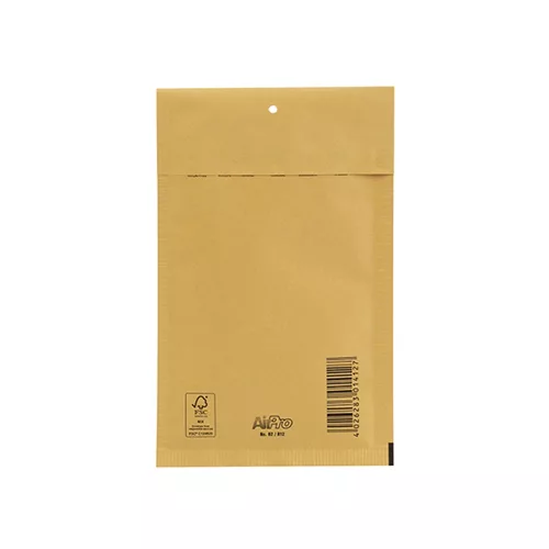 Légpárnás tasak 12/B szilikon külső méret 140x225mm, belső méret 120x215mm, Bluering&reg; barna