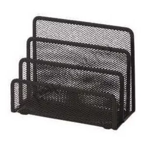 Fémhálós levéltartó 3 rekeszes Bluering&reg; fekete
