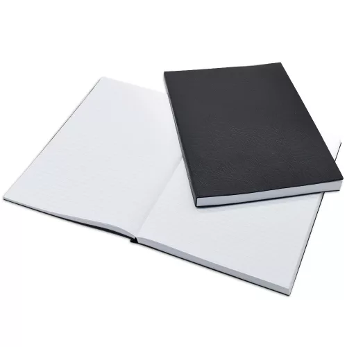 Beírókönyv A4, 200lap fekete PVC borító Bluering&reg; vonalas