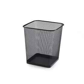 Fémhálós papírkosár szögletes Bluering&reg; fekete