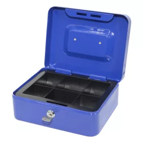 Pénzkazetta fém 20x8,5x16 cm közepes Bluering&reg; kék