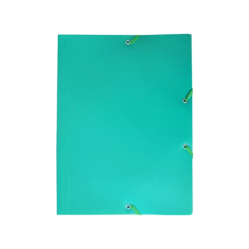 Gumis mappa A4, műanyag Bluering&reg; zöld