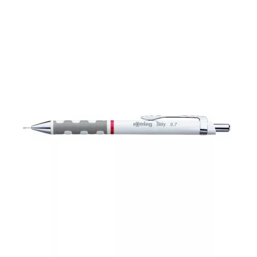 Nyomósirón 0,7mm, fehér test, Rotring Tikky