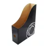 Iratpapucs 8cm, mikrohullámú karton Bluering&reg;, fekete