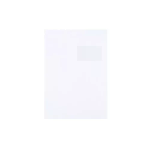 Boríték TC/4 szilikonos bélésnyomott jobb ablak 50x100mm ablak jobb oldalról 20mm felülről 52mm Bluering&reg; fehér