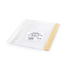   Tankönyvborító, füzetborító öntapadó ragasztócsíkkal A4 52x31cm, 10 db/csomag, víztiszta